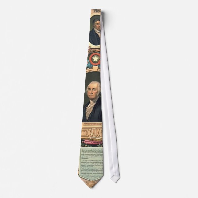American Revolution Freemasons 1876 Tie (Front)