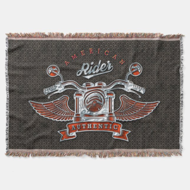 American Rider 1 Options Throw Blanket (Front)
