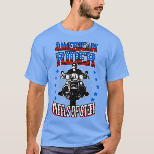 American Rider Motorcycle Biker T-Shirt