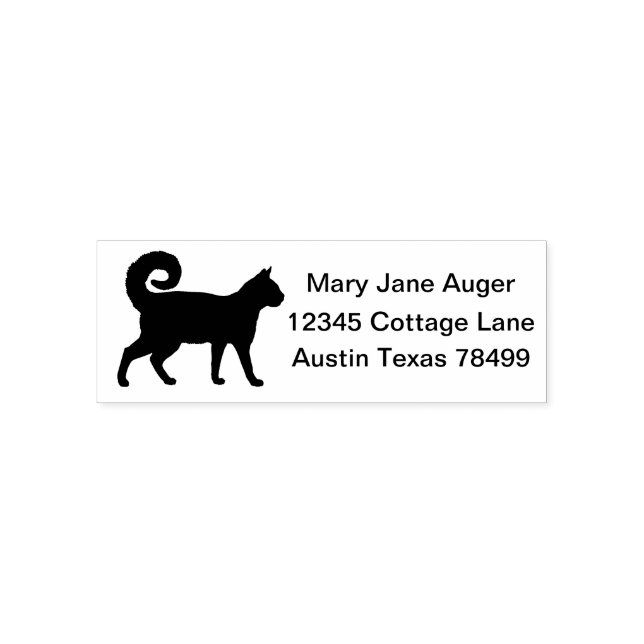 American Ring Tail Personalised Self Address Stamp (Design)