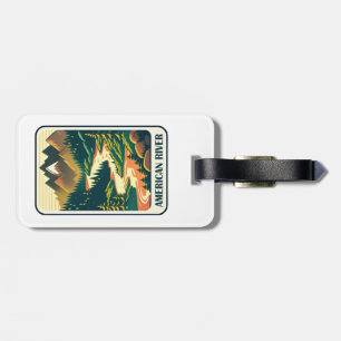 American River California Colours Luggage Tag