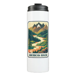 American River California Colours Thermal Tumbler