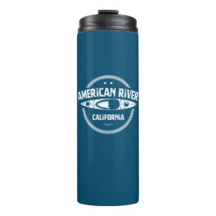 American River California Kayaking Thermal Tumbler