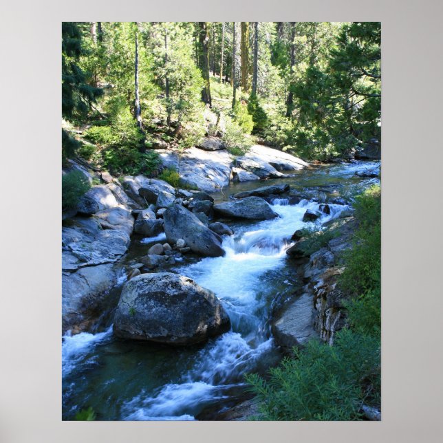 American River, Mountains, Portrait Poster (Front)