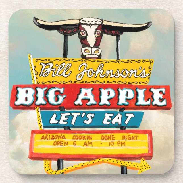 American Roadside | Restaurant Sign Coaster (Front)