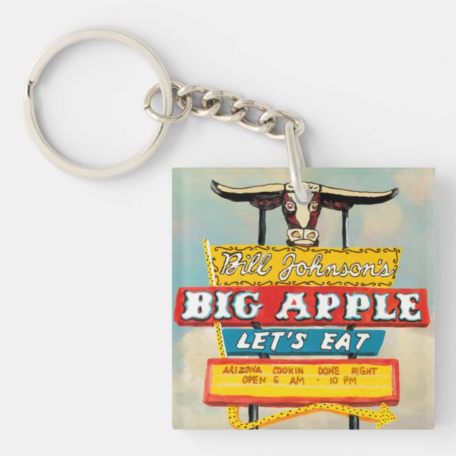 American Roadside | Restaurant Sign Key Ring (Front)