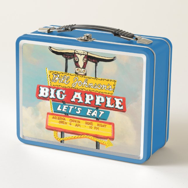American Roadside | Restaurant Sign Metal Lunch Box (Front)