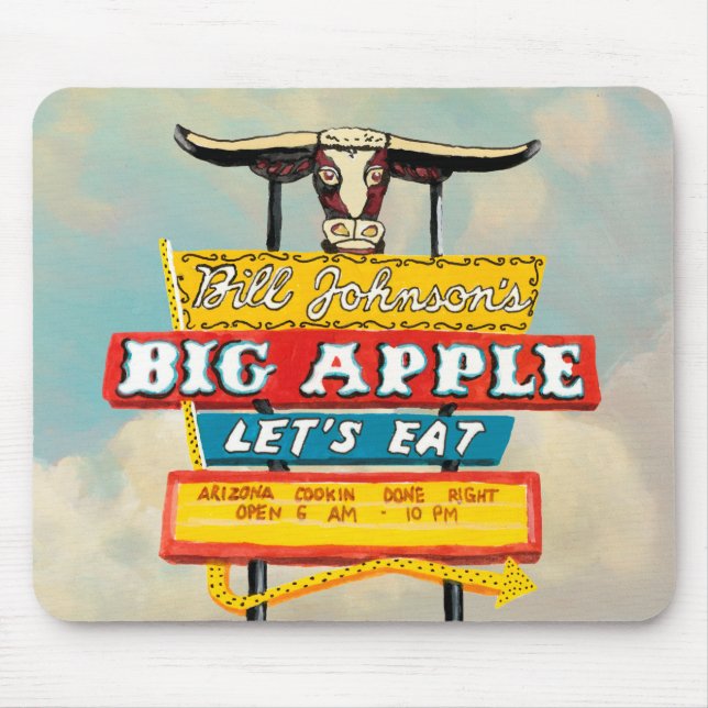 American Roadside | Restaurant Sign Mouse Mat (Front)