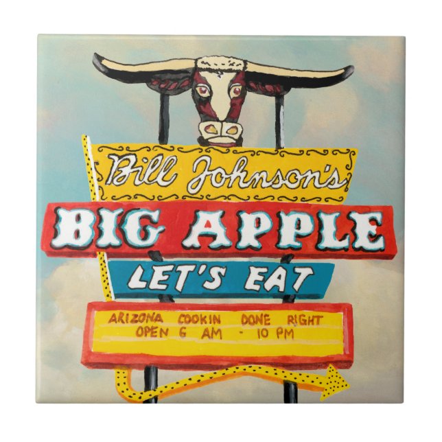 American Roadside | Restaurant Sign Tile (Front)