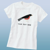 American Robin Art Custom Text