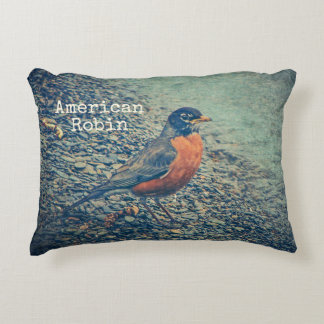 American Robin Bird Decorative Cushion