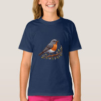 American Robin bird Kids Basic T-Shirt