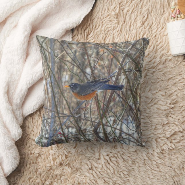 American Robin  Cushion (Blanket)