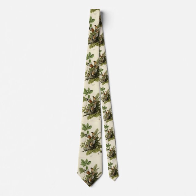 American Robin from Audubon's Birds of America Tie (Front)