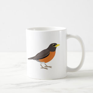 American Robin Illustration Coffee Mug