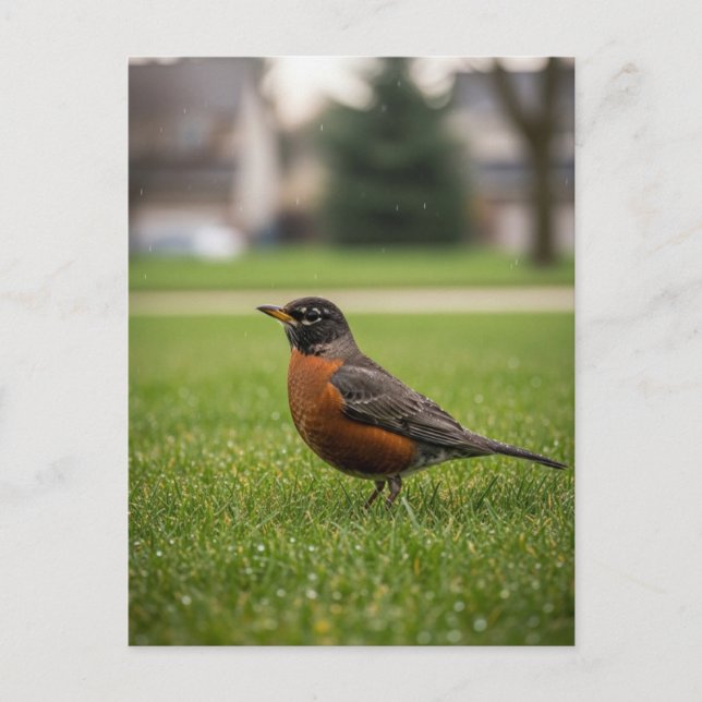 American Robin Postcard (Front)