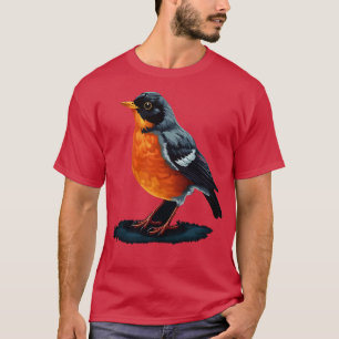 American Robin Smiling T-Shirt