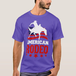American Rodeo Cowboy Horse Bull Riding For Men Wo T-Shirt