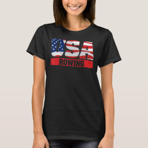American Rowing Team Sports Patriotic Rower T-Shirt