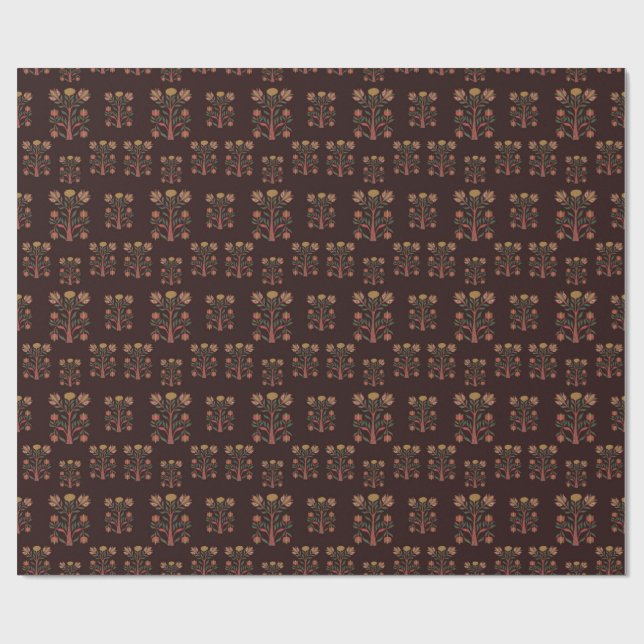 American rural art collage wrapping paper (Flat)