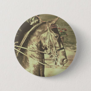 American Saddlebred Faux Vintage 6 Cm Round Badge