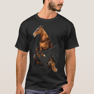 American Saddlebred horse in pocket  for women T-Shirt