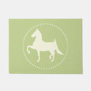American Saddlebred horse silhouette Doormat