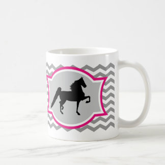 American Saddlebred Mug - Grey and Pink