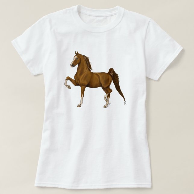 American Saddlebred Tee- Chestnut T-Shirt (Design Front)