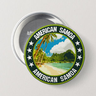 American Samoa 7.5 Cm Round Badge