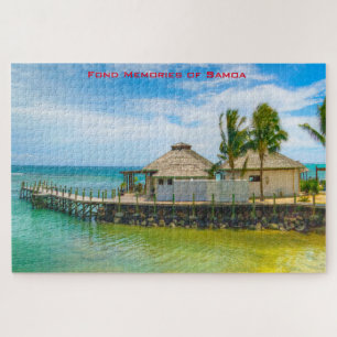 American Samoa Beach Scene. Jigsaw Puzzle