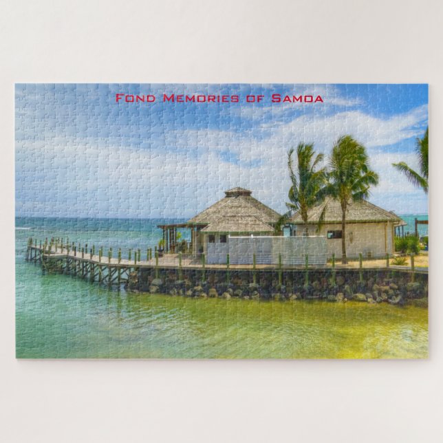 American Samoa Beach Scene. Jigsaw Puzzle (Horizontal)