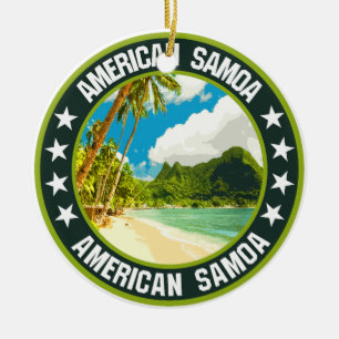 American Samoa Ceramic Tree Decoration