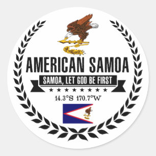 American Samoa Classic Round Sticker