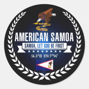 American Samoa Classic Round Sticker