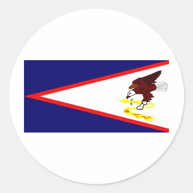 American Samoa Classic Round Sticker (Front)