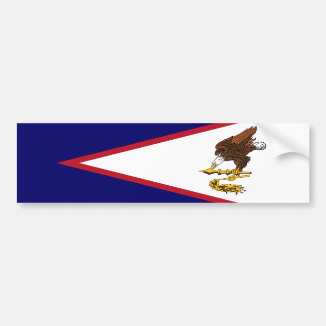 American Samoa Flag Bumper Sticker (Front)