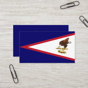 American Samoa flag Business Card