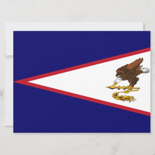American Samoa Flag Card