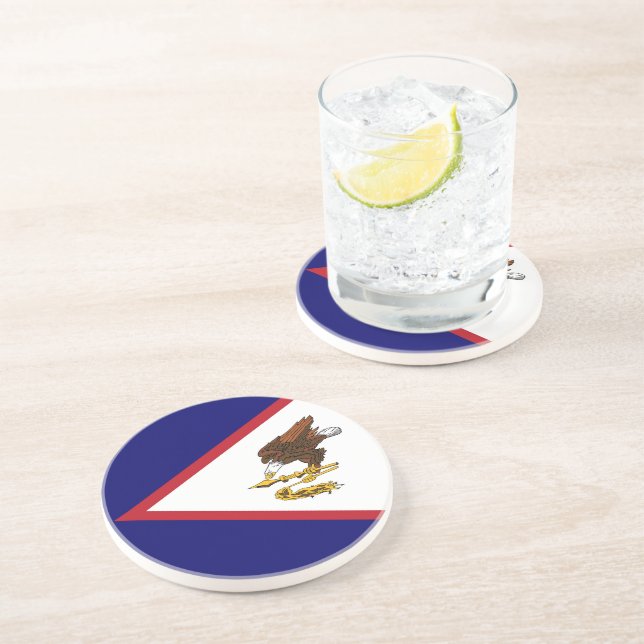 American Samoa flag Coaster (Side)