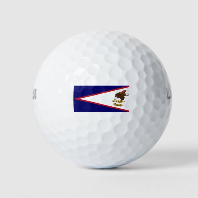 American Samoa Flag Golf Balls (Front)