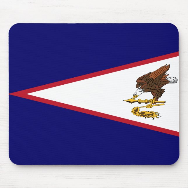 American Samoa Flag Mouse Mat (Front)
