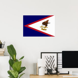 American Samoa flag Poster