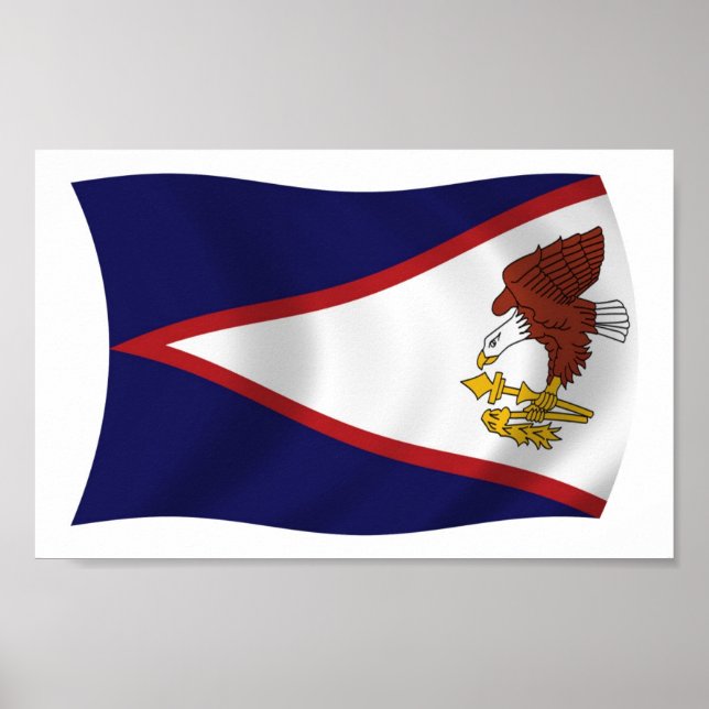 American Samoa Flag Poster Print (Front)