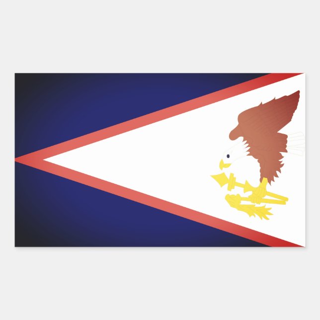 American Samoa Flag Rectangular Sticker (Front)