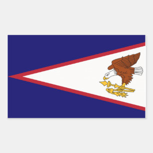American Samoa Flag Rectangular Sticker