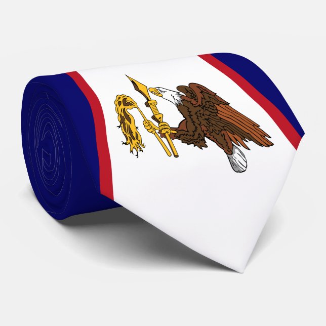 American Samoa Flag Tie (Rolled)