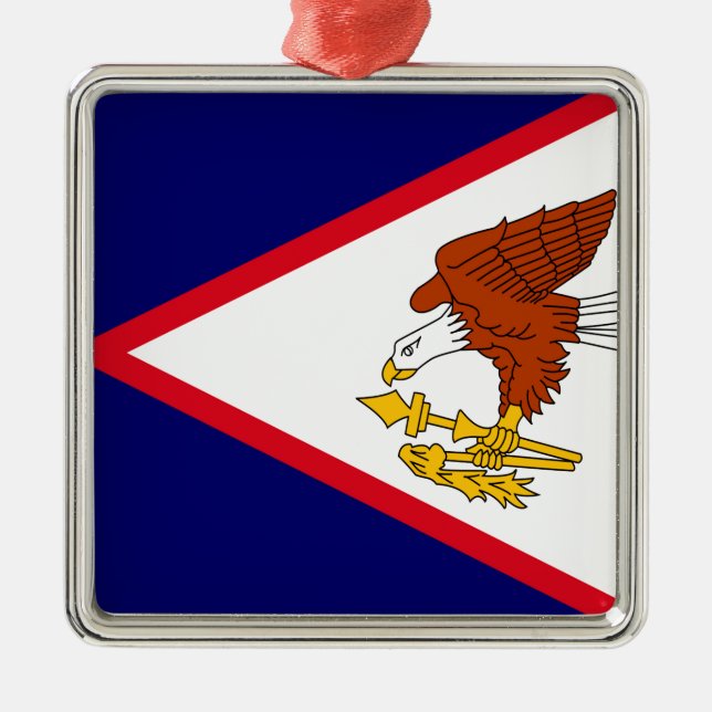American Samoa Metal Tree Decoration (Front)