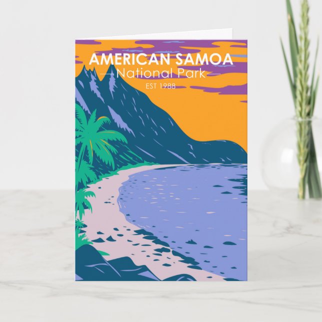 American Samoa National Park Ofu Beach Card (Front)