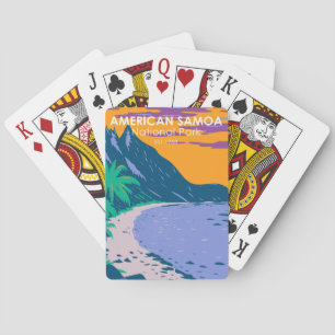 American Samoa National Park Ofu Beach Playing Cards